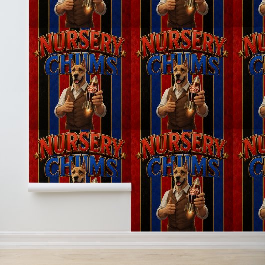 Nursery chums cola behang/mr. Chums cola. Behang (Applicatie)
