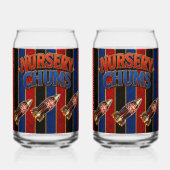 Nursery chums/keuken/feest raket blikvorm glas (Voorkant)