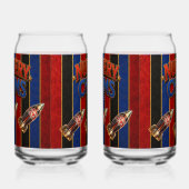 Nursery chums/keuken/feest raket blikvorm glas (Links)