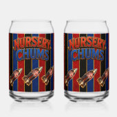 Nursery chums/keuken/feest raket blikvorm glas (Achterkant)