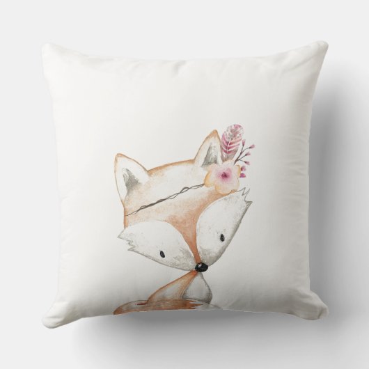 Nursery Cushion - Tribal Fox Kussen (Achterkant)
