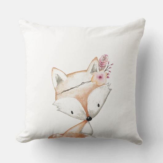 Nursery Cushion - Tribal Fox Kussen (Voorkant)