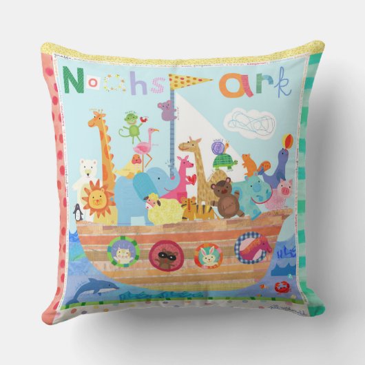 Nursery Cushions - Noah's Ark Kussen (Achterkant)