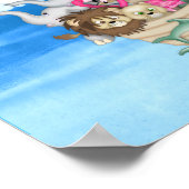 NURSERY CUSTOM Noahs Ark RAINBOW MURAL Poster (Hoek)