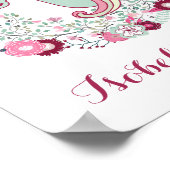 Nursery Decor Schattig Unicorn Art Poster (Hoek)