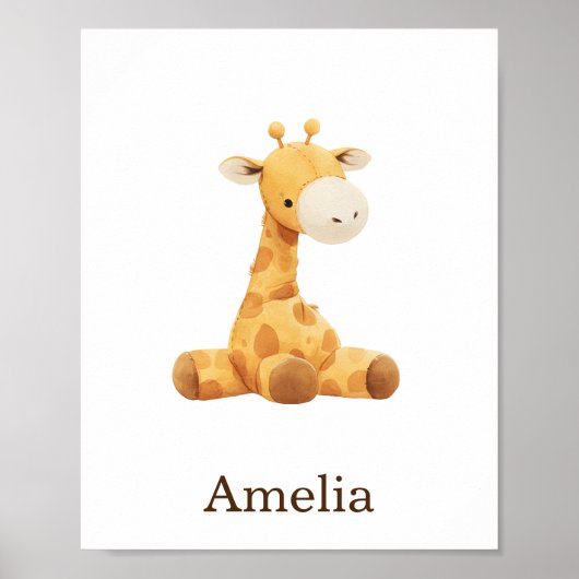 Nursery Decor Speelgoed Dierlijke Giraffe Genderne Poster (Voorkant)