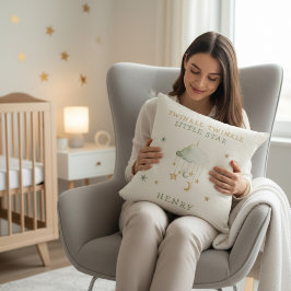 Nursery Decor Twinkle Little Star Celestial Theme  Kussen