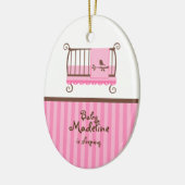 Nursery door Hanger Keramisch Ornament (Links)