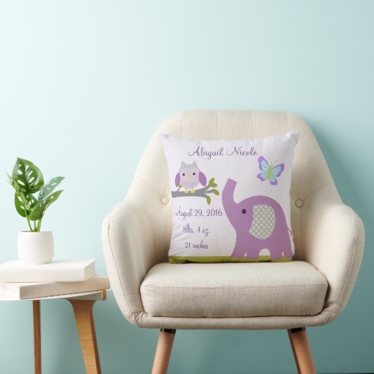 Nursery Dreamweaver Owl/Elephant Pillow Keepomwill Kussen (Stoel)