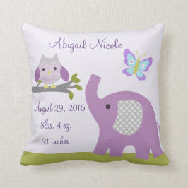 Nursery Dreamweaver Owl/Elephant Pillow Keepomwill Kussen
