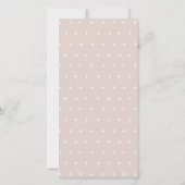 Nursery Essential Pink Girl Baby shower Invite Bedankkaart (Achterkant)