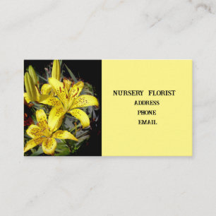 Nursery florist visitekaartje