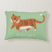 Nursery Little Tiger Baby Room Accent Kussen (Achterkant)