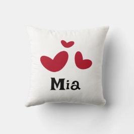 Nursery Minimalist Red Heart Sierkussen