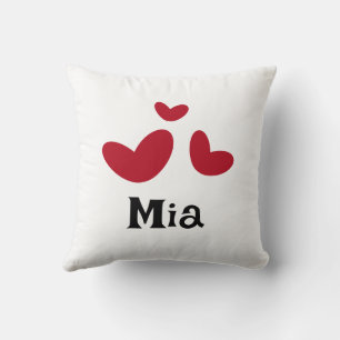 Nursery Minimalist Red Heart Sierkussen