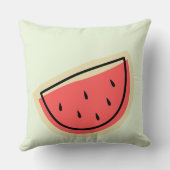 Nursery monogram l  watermeloen kussen (Achterkant)
