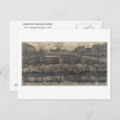 Nursery op de Schenkweg, Vincent van Gogh Briefkaart (Voorkant / Achterkant)