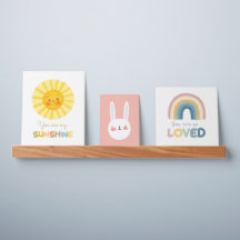 Nursery Play Room Sun Alphabets Bunny Baby