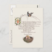 Nursery Poem van Lewis Carroll Briefkaart (Voorkant / Achterkant)