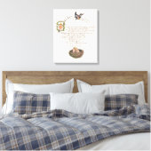 Nursery Poem van Lewis Carroll Canvas Afdruk (Insitu (Slaapkamer))