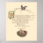 Nursery Poem van Lewis Carroll Poster (Voorkant)
