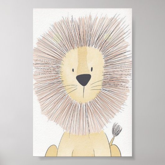 Nursery Poster - Lion (Voorkant)
