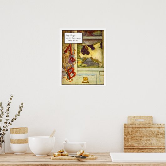  Nursery Print - Geweldig 'A', kleine 'a' (Keuken)