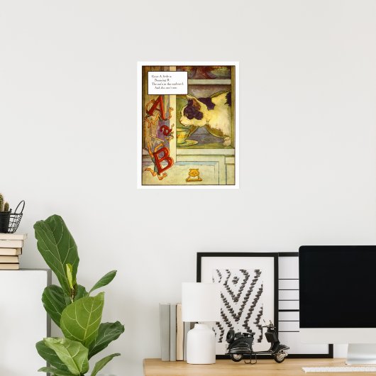  Nursery Print - Geweldig 'A', kleine 'a' (Thuiskantoor)