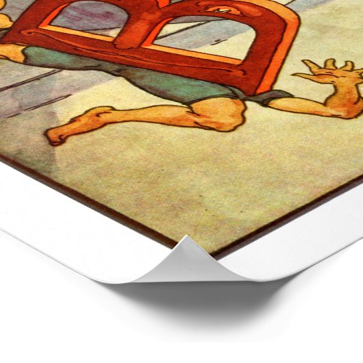  Nursery Print - Geweldig 'A', kleine 'a' (Hoek)