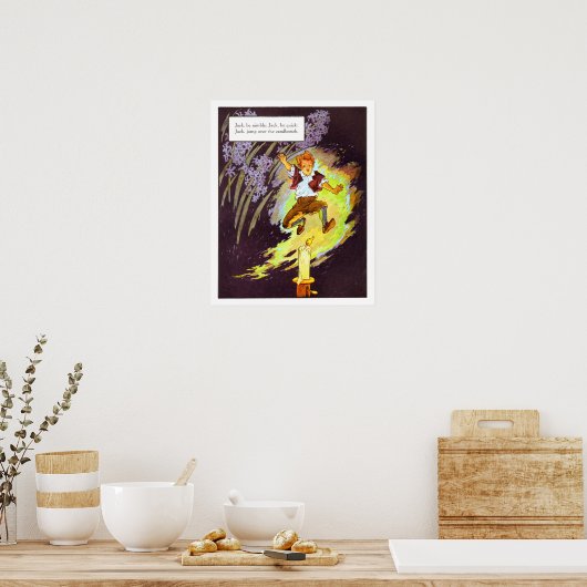 Nursery Print - Jack is nimble (Keuken)