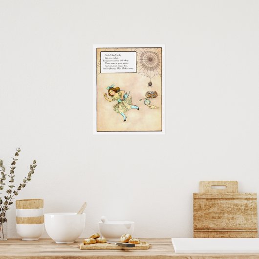  Nursery Print - Miss Muffet (Keuken)