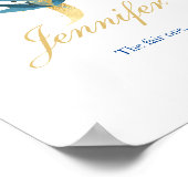 Nursery Print Name, Letter J, Baby girl wall art (Hoek)