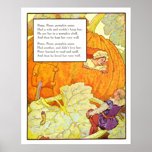 Nursery Print - Peter Pumpkin Eater (Voorkant)
