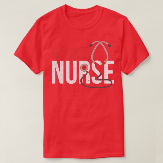 Nursery Retirement Medicine Stethoscope Nursing LP T-shirt (Design voorkant)