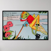 Nursery Rhyme Afbeelding Grasshopper Poster (Voorkant)