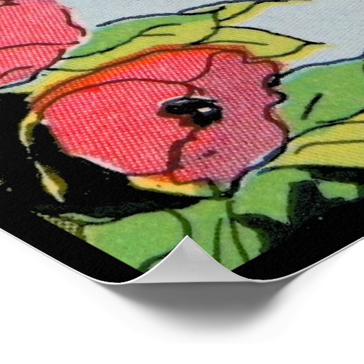 Nursery Rhyme Afbeelding Grasshopper Poster (Hoek)