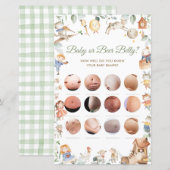 Nursery Rhyme Baby of Beer Belly Baby shower Game (Voorkant / Achterkant)