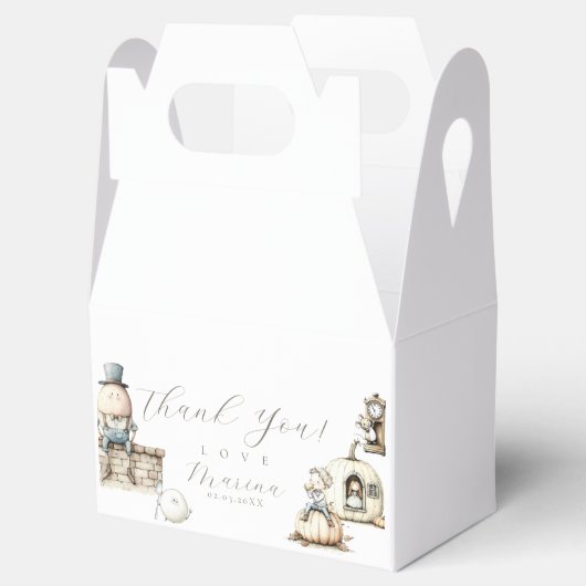 Nursery Rhyme Baby shower Bedankdoosjes (Geopend)