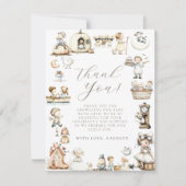 Nursery Rhyme Baby shower Bedankkaart (Voorkant)