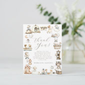 Nursery Rhyme Baby shower Bedankkaart (Staand voorkant)