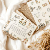 Nursery Rhyme Baby shower boekaanvraag Informatiekaartje