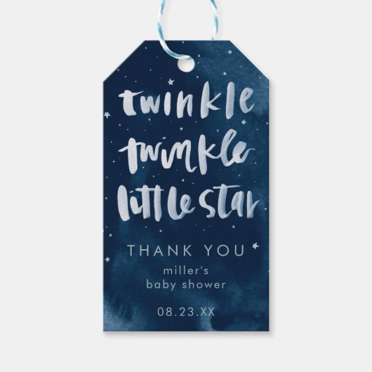 Nursery Rhyme Baby shower Cadeaulabel (Voorkant)