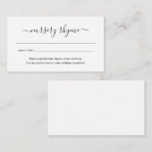 Nursery Rhyme Baby shower Invitation Simple Informatiekaartje (Voorkant / Achterkant)