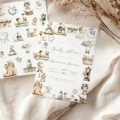 Nursery Rhyme Baby shower Kaart