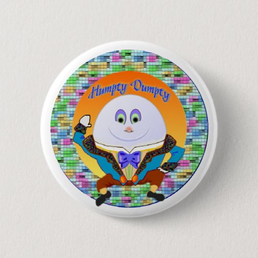 Nursery Rhyme Buttonnen Ronde Button 5,7 Cm (Voorkant)