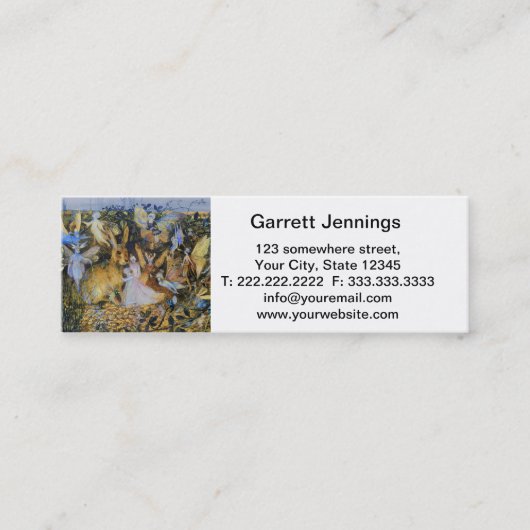  Nursery Rhyme Characters Mini Visitekaartje (Voorkant)