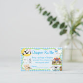 Nursery Rhyme Diaper Raffle Informatiekaartje (Staand voorkant)