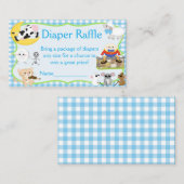 Nursery Rhyme Diaper Raffle Informatiekaartje (Voorkant / Achterkant)