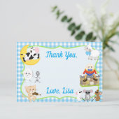 Nursery Rhyme Hartelijk dank Bedankkaart (Staand voorkant)