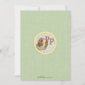 Nursery Rhyme Invitation - Little Piggy on back Kaart (Achterkant)